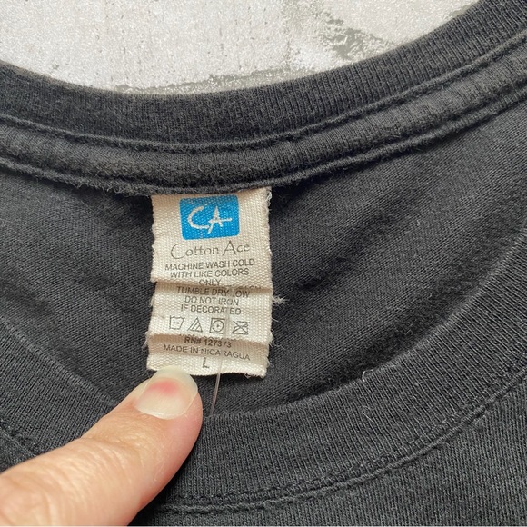 Y2K KISS Sonic Boom Black Graphic Tee - Short Sleeve - Picture 3 of 6